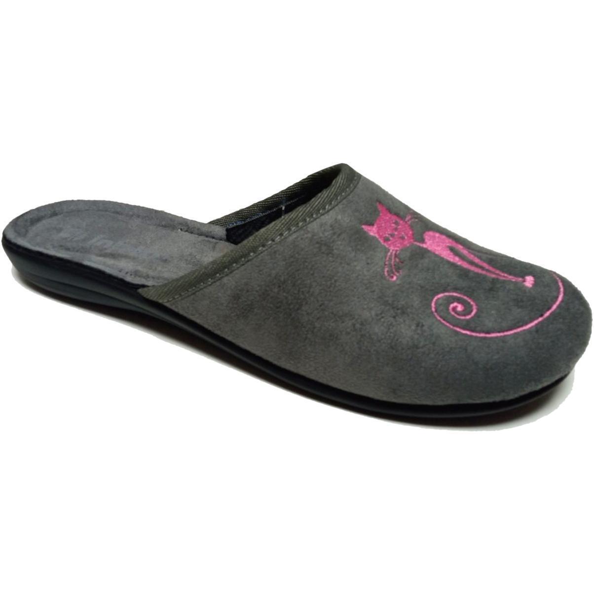 Домашние тапочки женские Inblu NC-3L 38 (24 см) серые фото 2