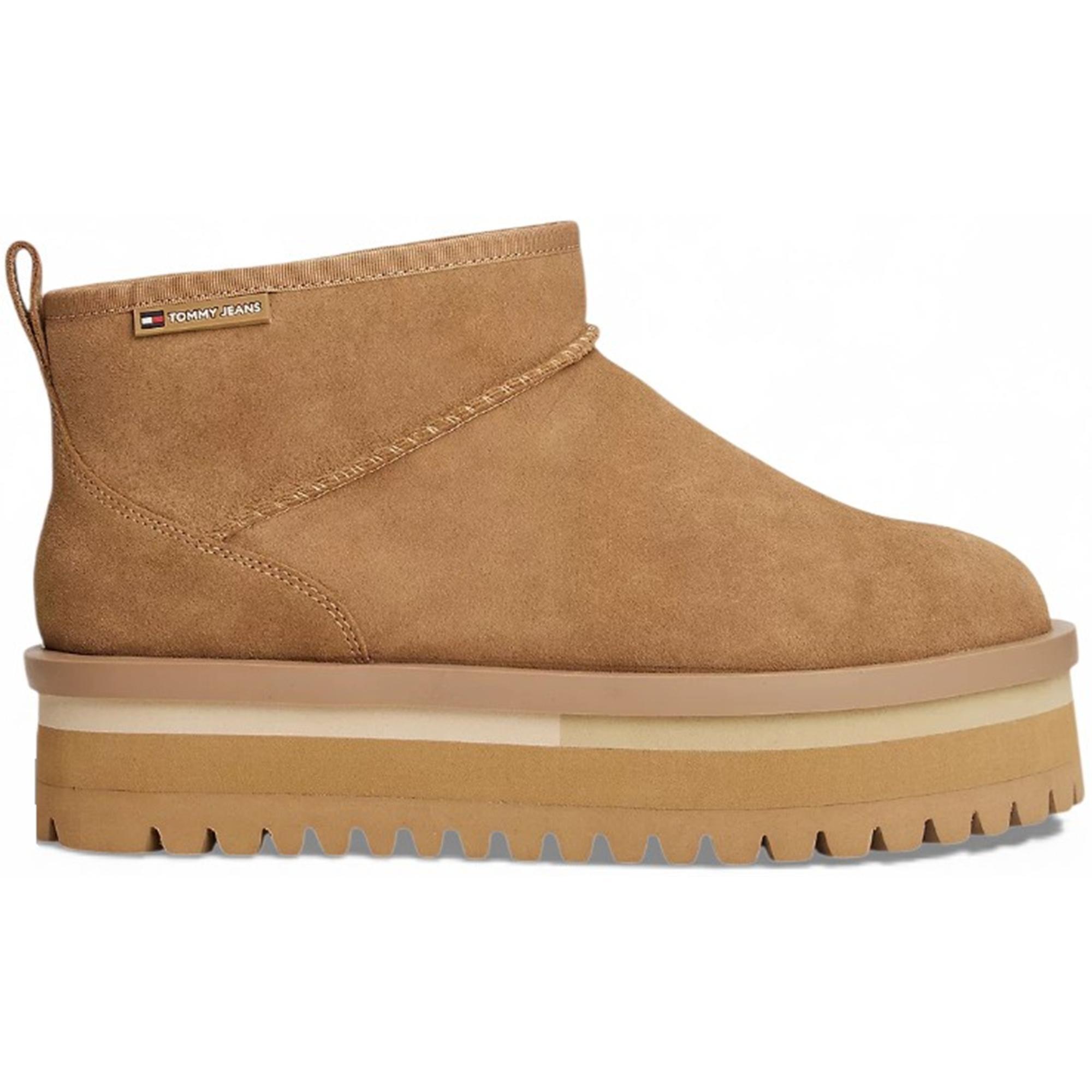 Угги женские Tommy Jeans Tjw Suede Flatform Boot Wl EN0EN02599-PL0 40 бежевые фото 1