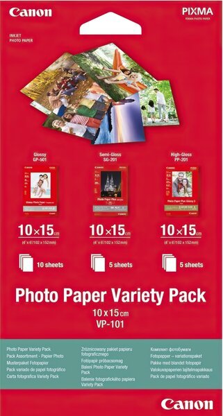 Акція на Фотобумага CANON VP101S Photo Paper Variety- Pack (0775B078) від MOYO