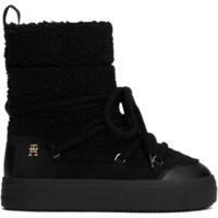 Чоботи жіночі Tommy Hilfiger Lace-Up Faux Shearling Snowboot FW0FW08252-BDS 40 чорні