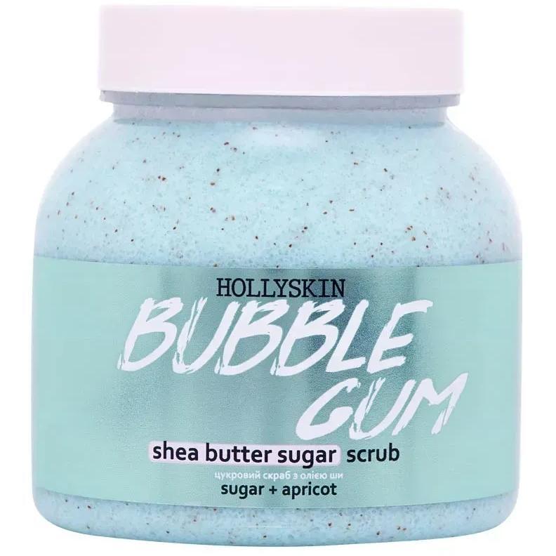 Сахарный скраб Hollyskin Bubble Gum с маслом ши и перлитом 350 г фото 1