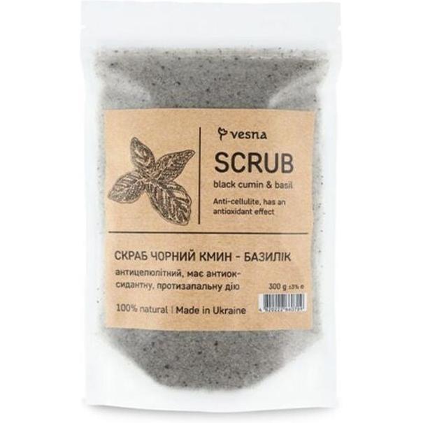 Скраб для тела Vesna Черный тмин - Базилик 300 г фото 1