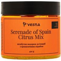 Цукрово-сольовий скраб Vesna Серенада Іспанії з міксом цитрусових 450 г