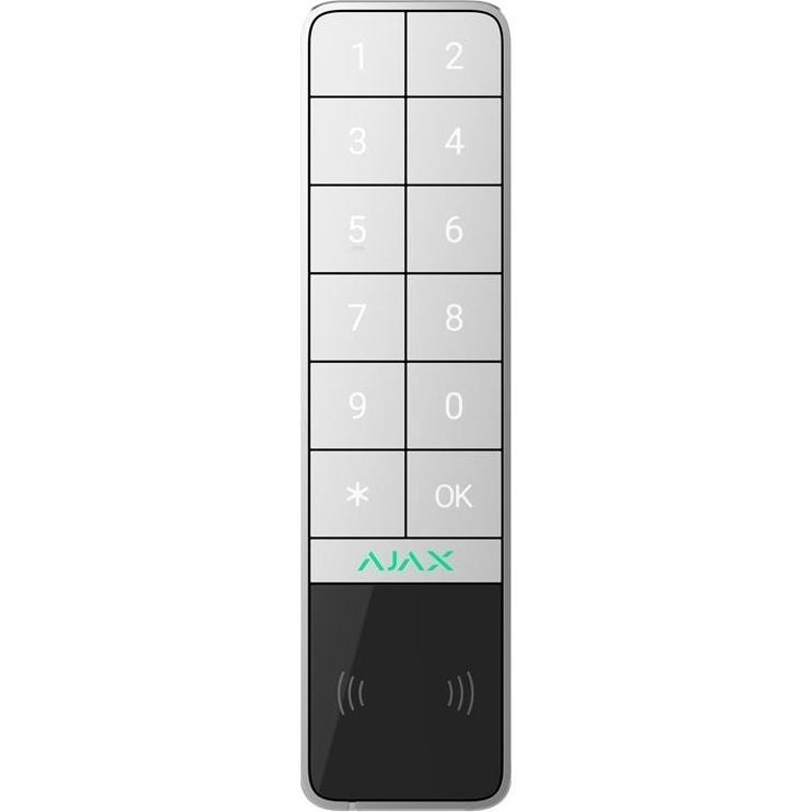 Беспроводная внешняя клавиатура Ajax KeyPad Outdoor Jeweller, белая (000059123) фото 1
