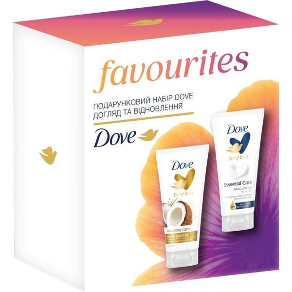 

Подарочный набор Dove Уход и восстановление Крем для рук Ритуал красоты 75 мл + Основной уход 75 мл