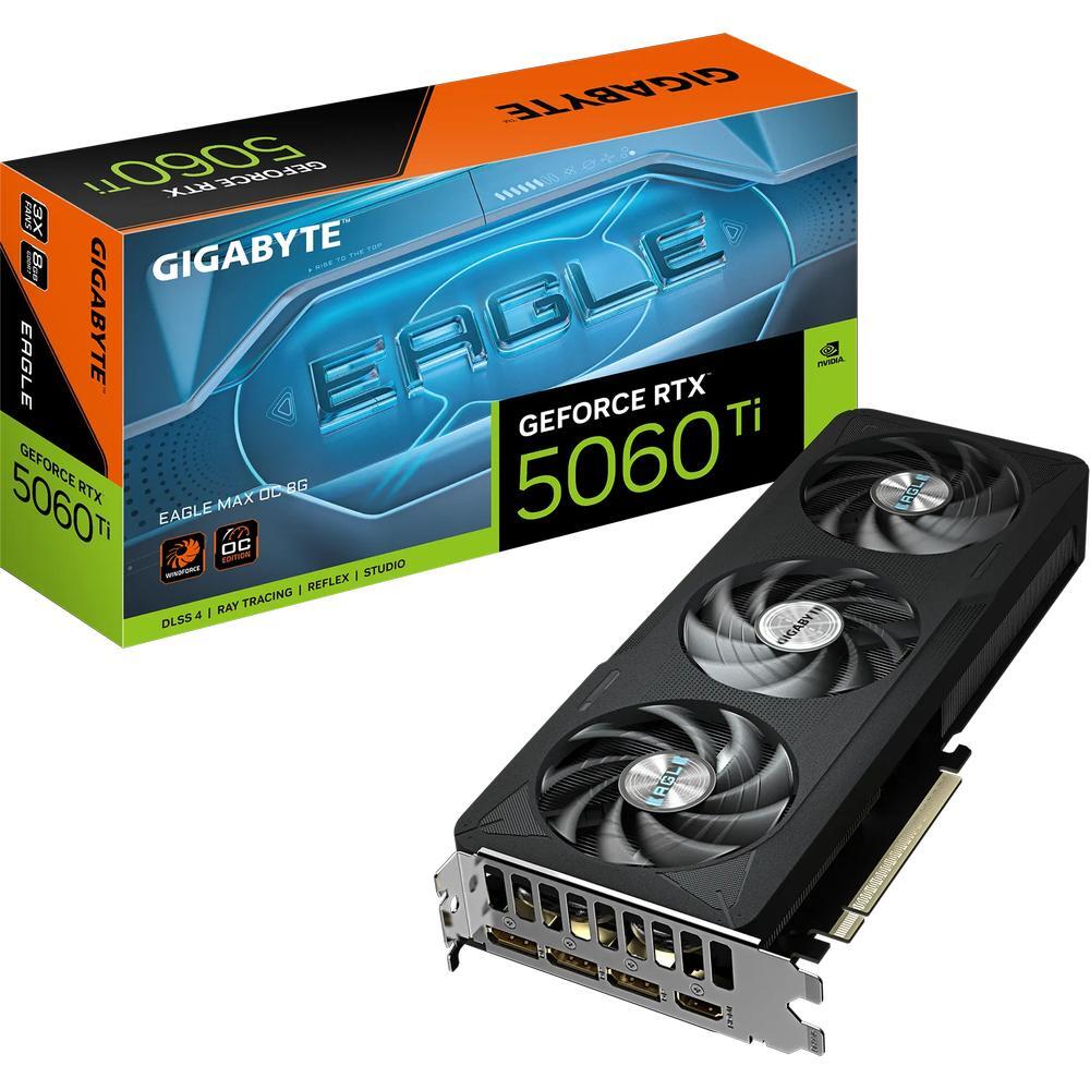 Видеокарта GIGABYTE GeForce RTX 5060 Ti 8GB GDDR7 EAGLE MAX OC (GV-N506TEAGLEMAX_OC-8GD) фото 1