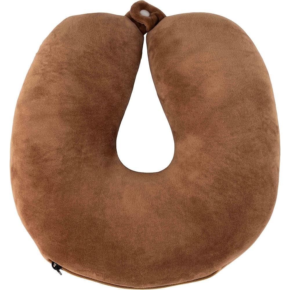 Подушка-трансформер для шиї ARDESTO Travel Сute Dog 30х30см, коричневий (ART3035NEP)фото1