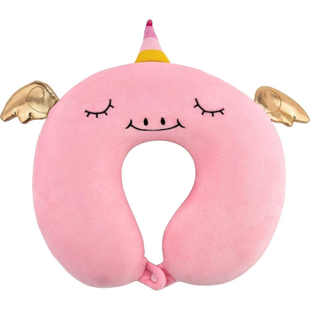 Подушка для шеи ARDESTO Travel Unicorn 30х30см, розовый (ART3032NEP) фото 1