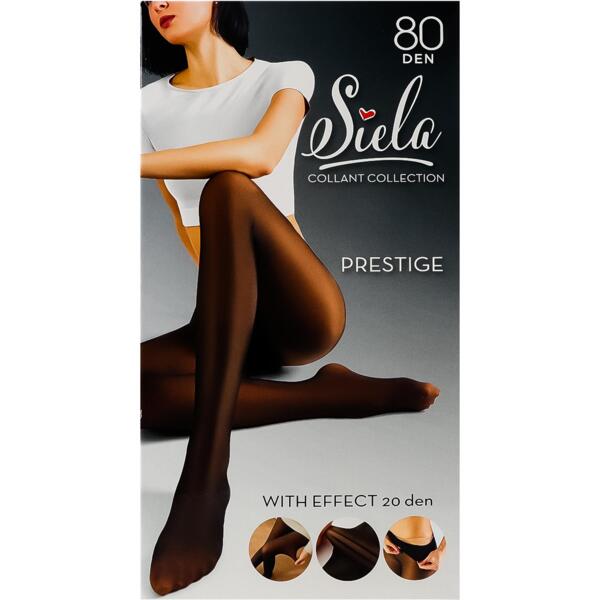 

Колготы женские SIELA Prestige 80/20 Den 2 черные (6991234001137)