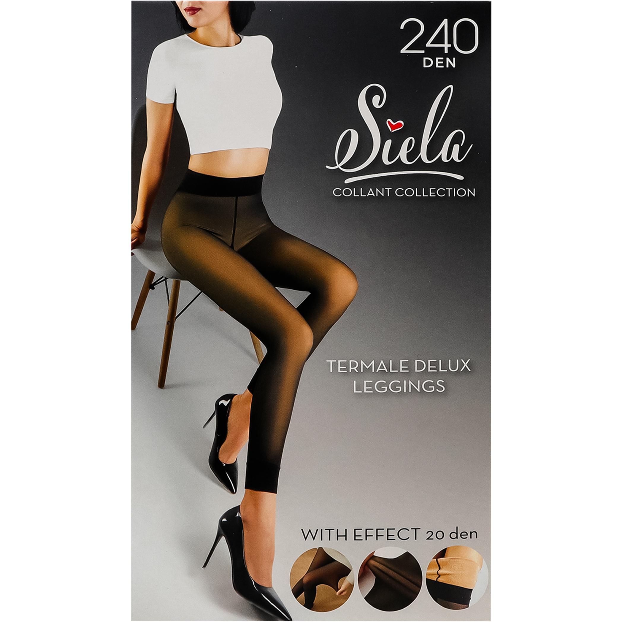 Леггинсы женские SIELA Тermale Delux Leggings 240 Den S/M черные (6991234001090) фото 1