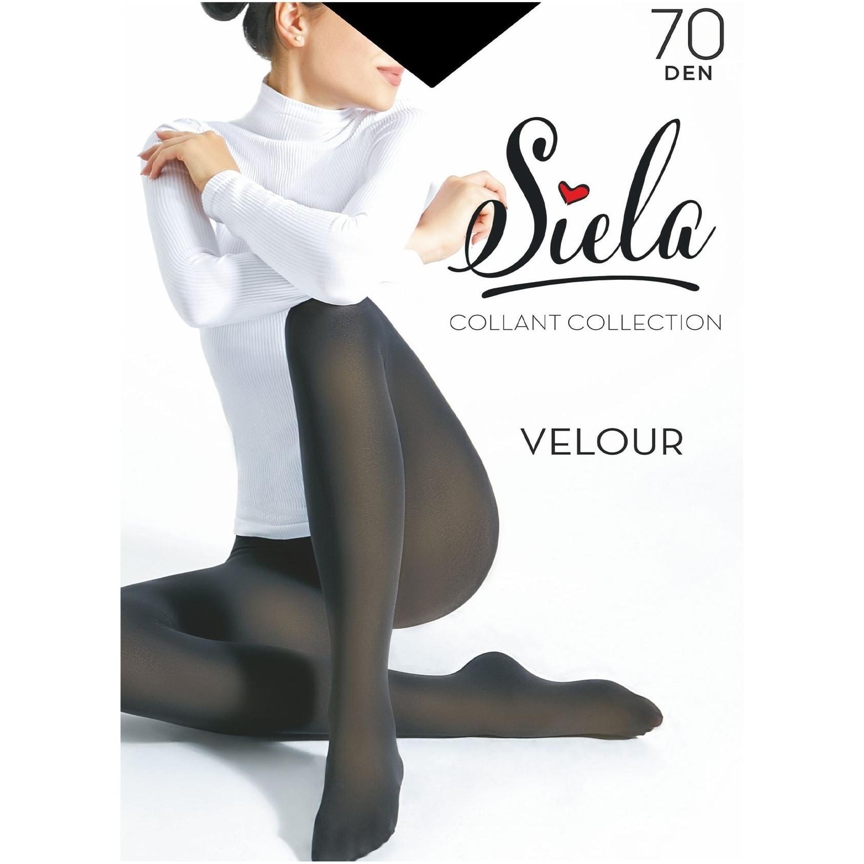 Колготы женские SIELA Velour 70 2р черные (4823102986708) фото 1