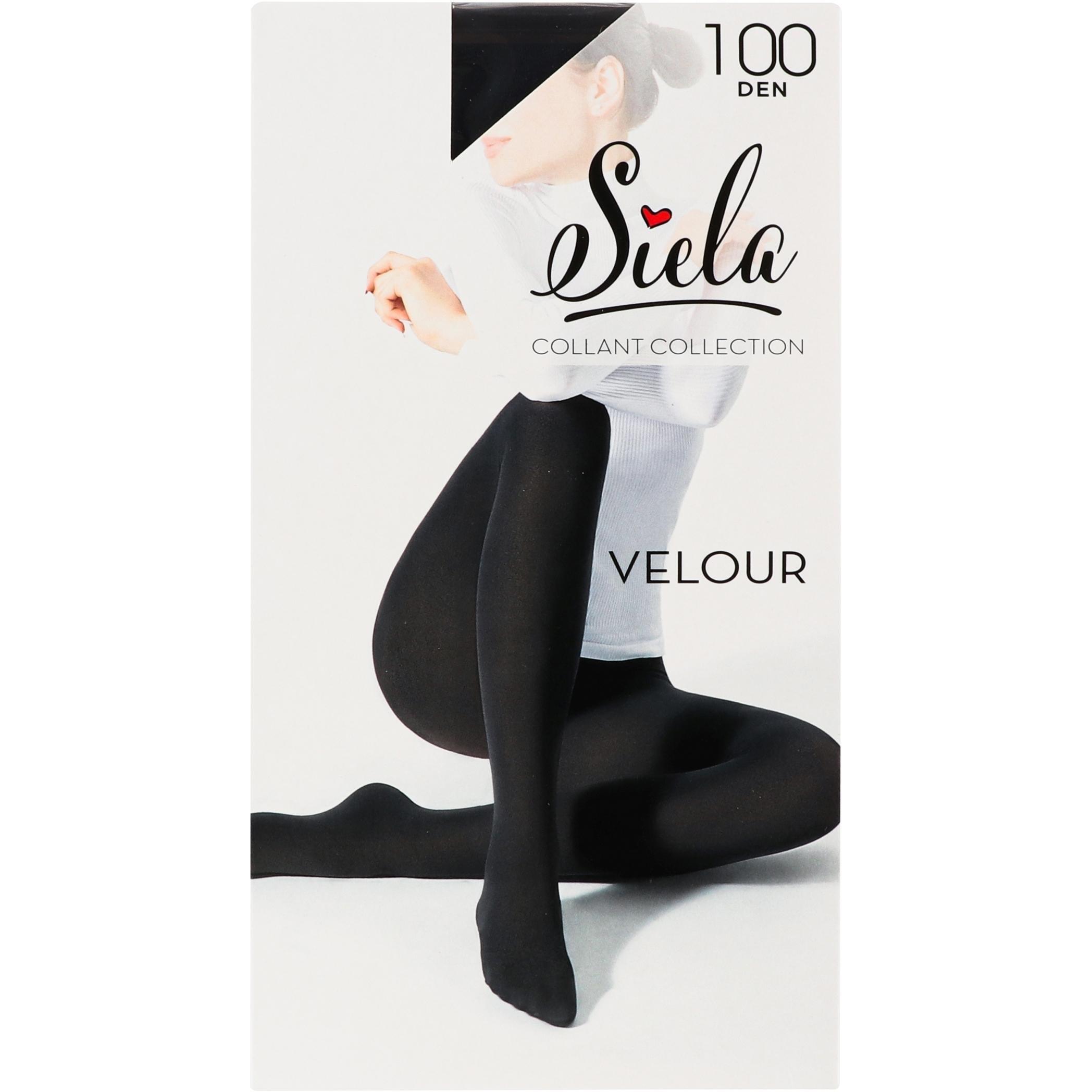 Колготы женские SIELA Velour 100 Den 3р черные (4823102986630) фото 1