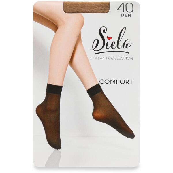 Носки женские SIELA Comfort 40 Den 36-40 бежевые 2 пари (4820159845712) фото 