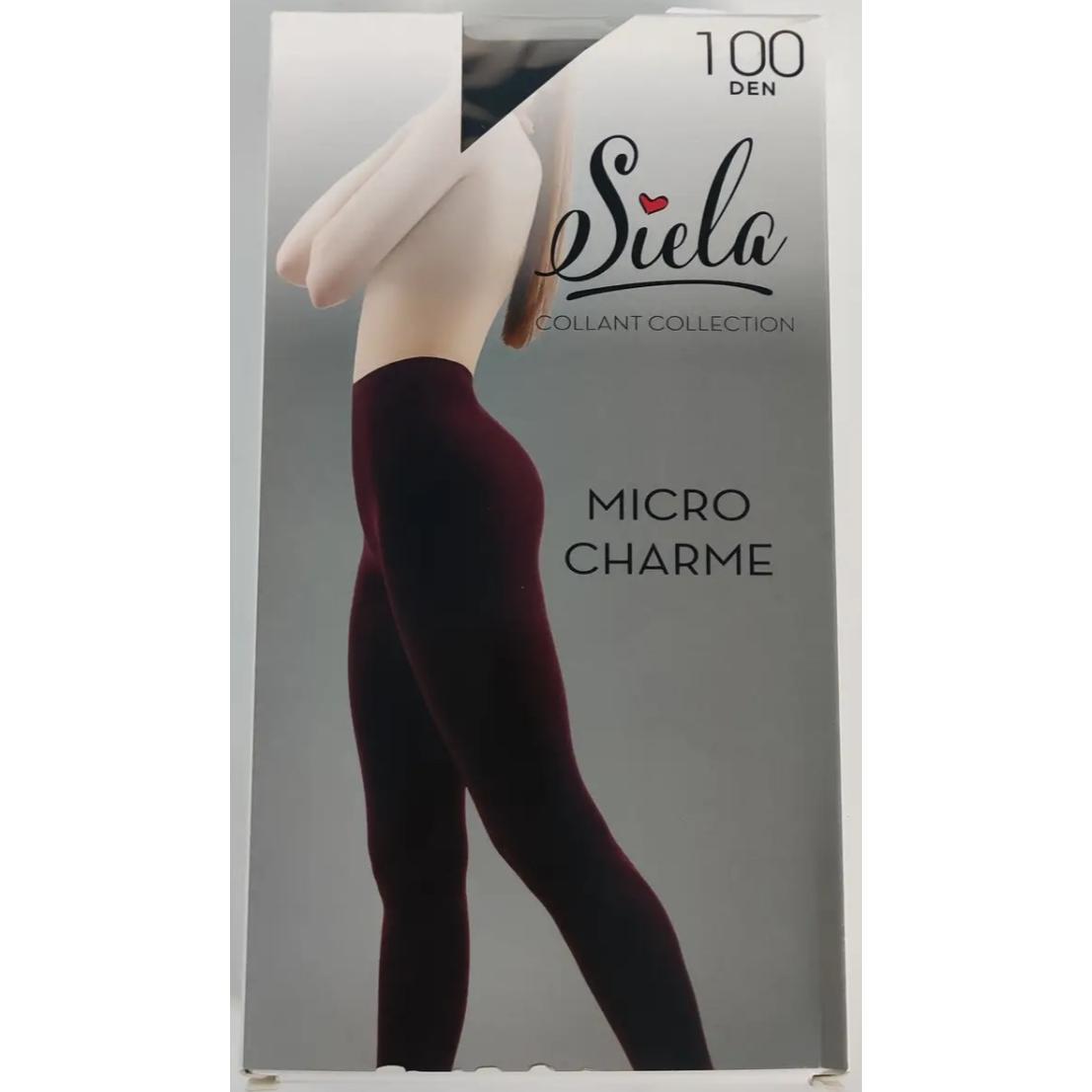 Колготы женские SIELA Micro charme 100 Den 2р черные (4823116935426) фото 1