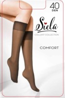 Гольфы женские SIELA Comfort 40 Den 36-40 черные 2 пари (4820159845729)