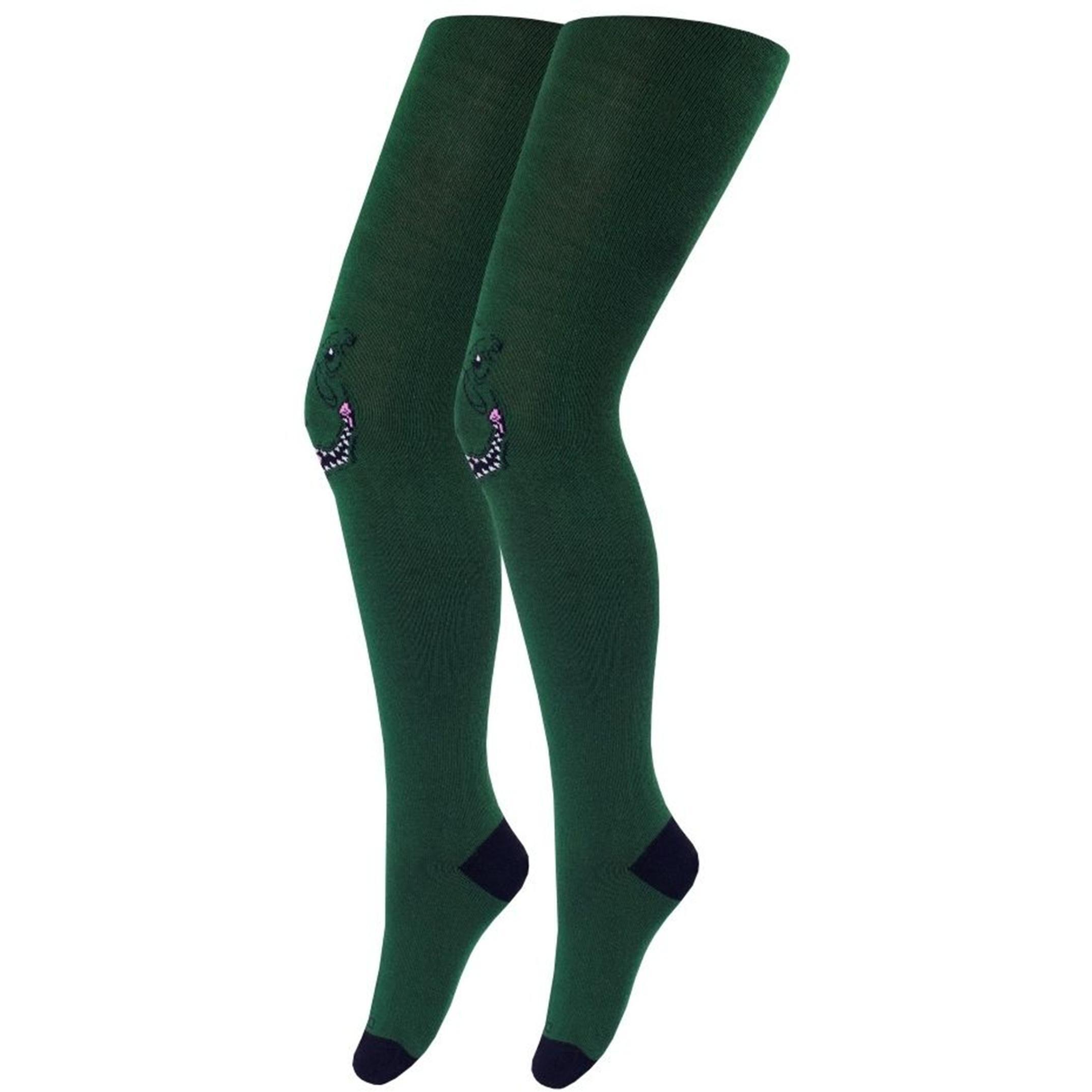 Колготи для дівчаток Duna 4423 98-104 темно-зелений (4823094648332)фото1