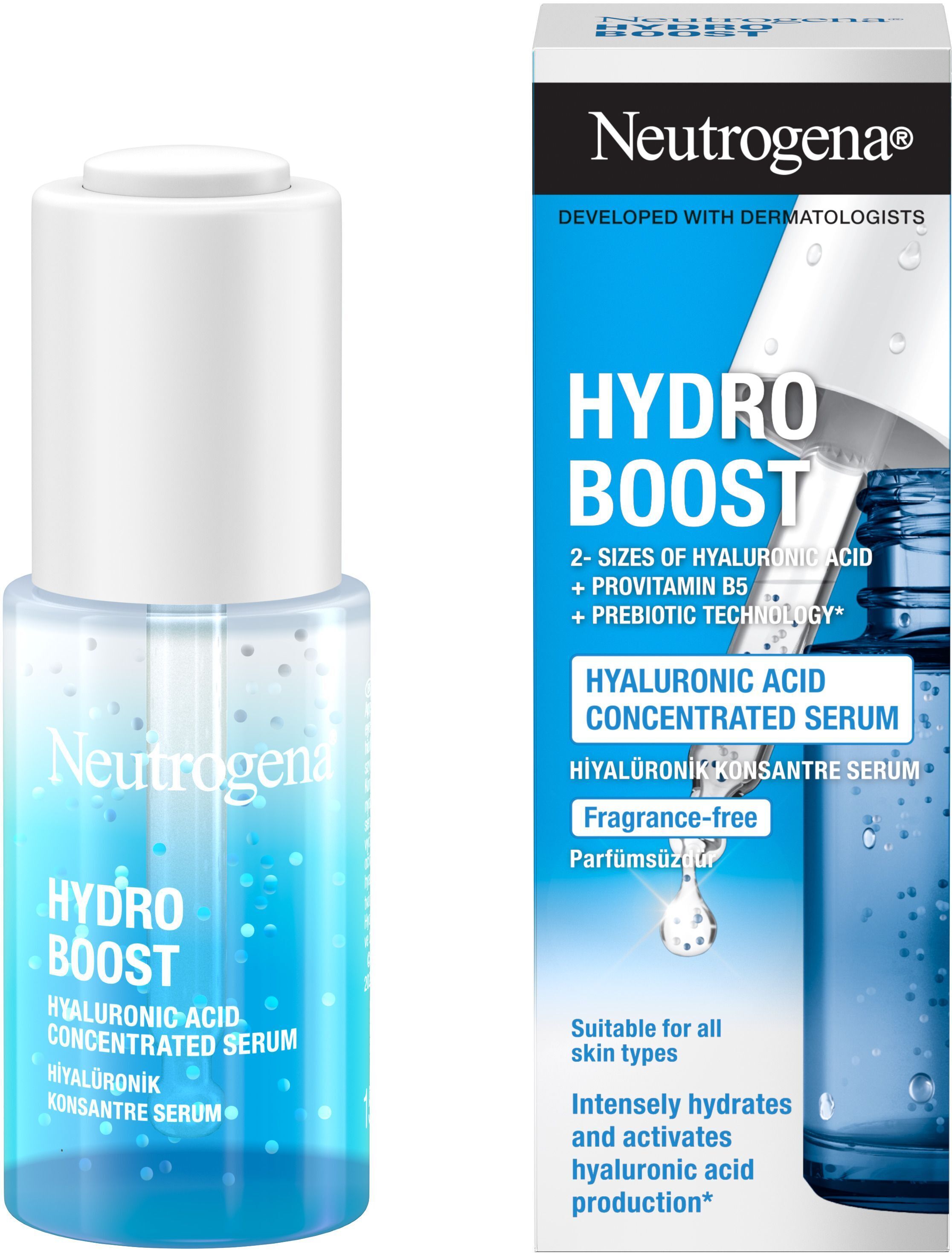 Концентрована сироватка для обличчя Neutrogena Hydro Boost з гіалуроновою кислотоюфото1