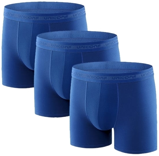 Набор трусов мужских UNICONF UBB08 XL 3 шт темно-синие (5942542213782)
