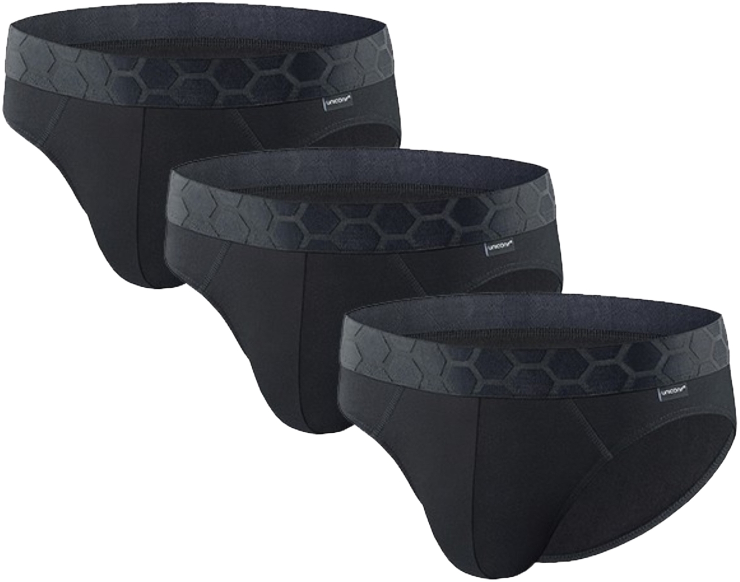 Набор трусов мужских UNICONF UPB40 L 3 шт черные (5942542257762)