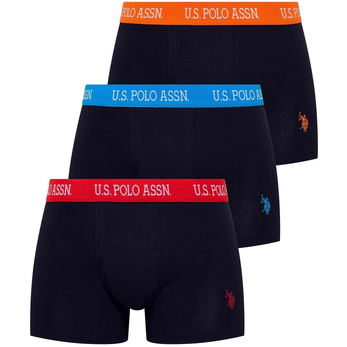 Набір трусів чоловічих U.S. Polo Assn. 80253 M 3 шт. чорний (8680557254747)фото1