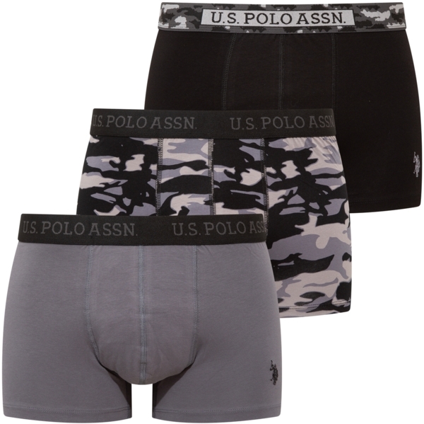 

Набор трусов мужских U.S. Polo Assn. 80542 XL 3 шт. серый/черный/принтованый (8680557451573)