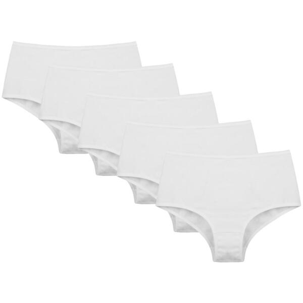 Набор трусов женских DONELLA 671 M белые 5 шт. (8697840855727) фото 