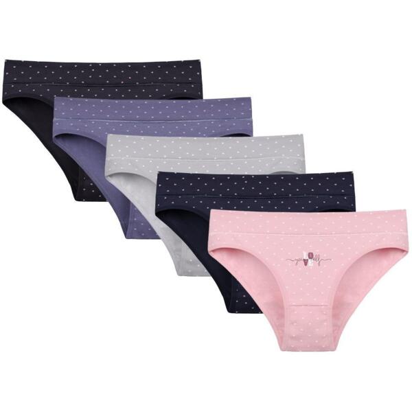 Набор трусов женских DONELLA 1881B8 L разноцветные 5 шт. (8697840879082)