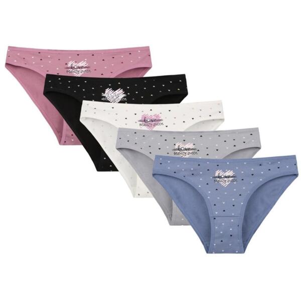 Набор трусов женских DONELLA 2181B25 2XL разноцветные 5 шт. (8697840901769)