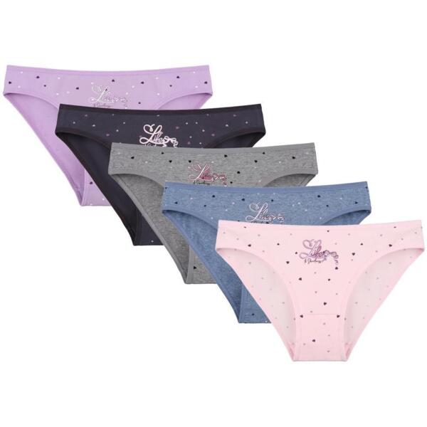 Набор трусов женских DONELLA 2181B34 XL разноцветные 5 шт. (8697840922191)