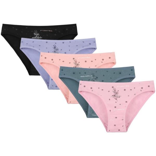 Набор трусов женских DONELLA 2181B44 2XL разноцветные 5 шт. (8697840940805)