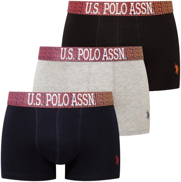 

Набор трусов мужских U.S. Polo Assn. 80571 L 3 шт. серый/черный/темно-синий (8680557451412)