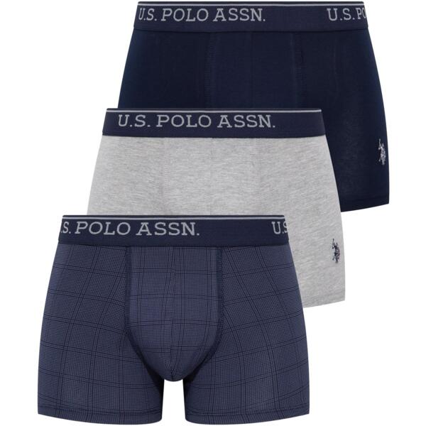 Набор трусов мужских U.S. Polo Assn. 80263 XL 3 шт. синий/серый/голубой (8680557255003)