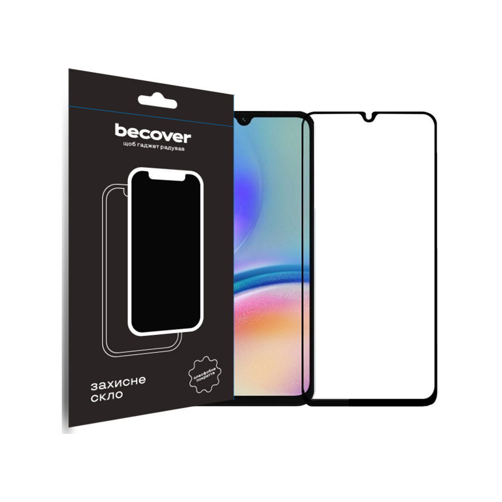 Захисне скло BeCover для Samsung Galaxy A05 Black (BC_710157) фото1
