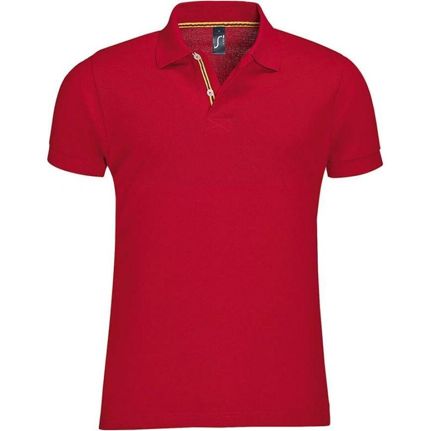 Поло бавовняне чоловіче Sol’s PATRIOT 00576145 L червоний/жовтийфото1