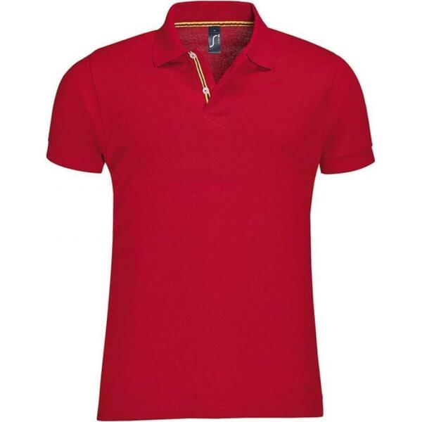 Поло хлопковое мужское Sol’s PATRIOT 00576145 M красный/желтый