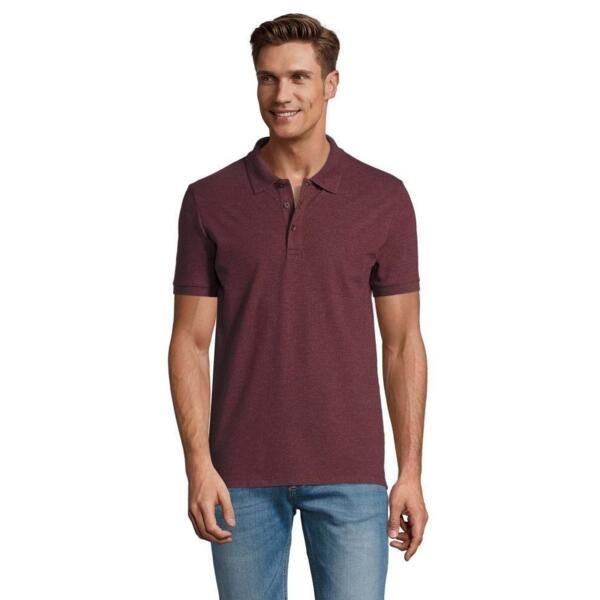Поло мужское Sol’s PHOENIX MEN 01708148 XL темно-бордовый меланж фото 
