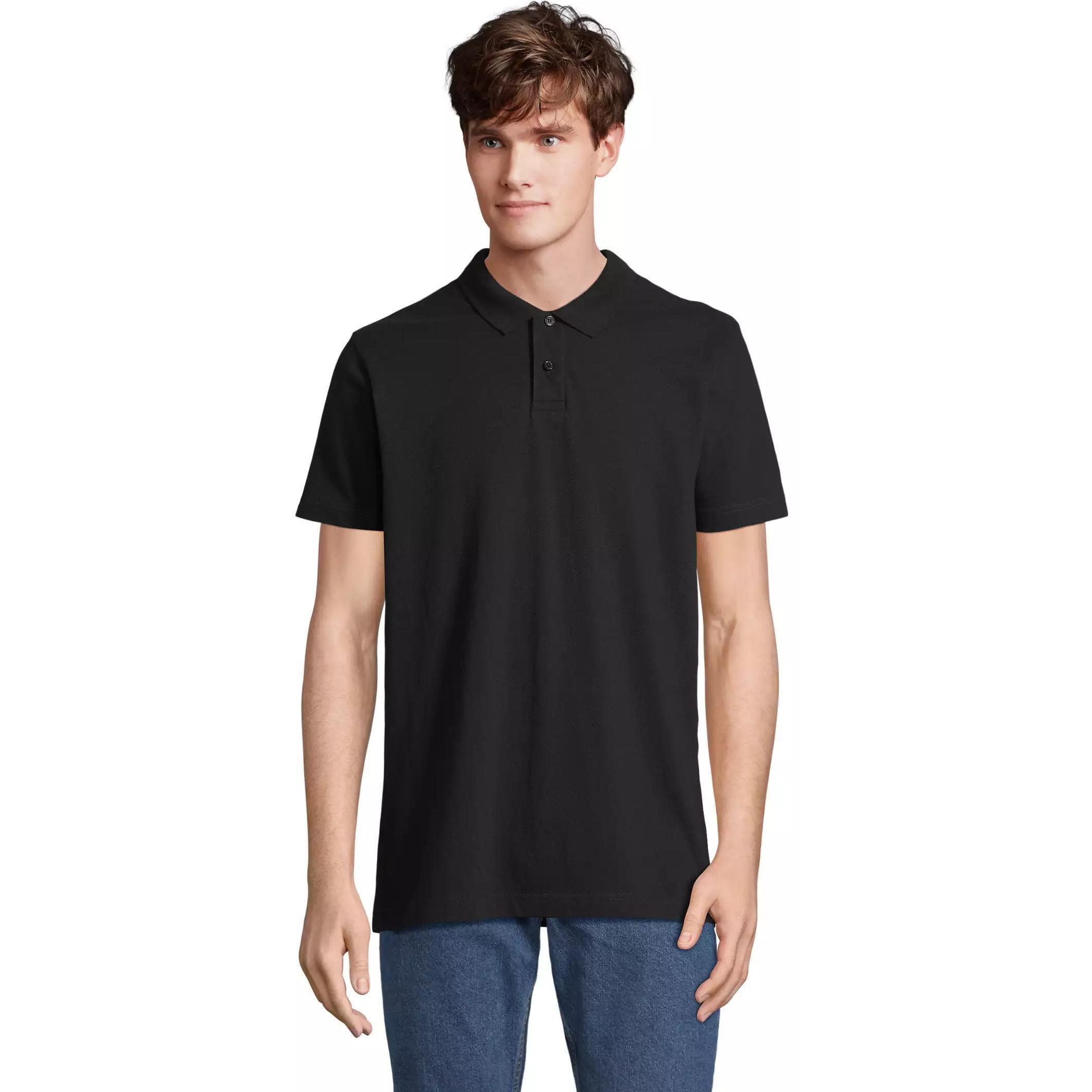 Поло бавовняне Sol’s Pulse 04502312 S чорнийфото1