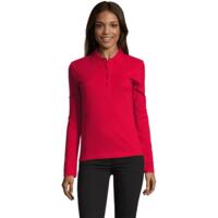 Поло хлопковое женское Sol’s PODIUM 11317145 L красный