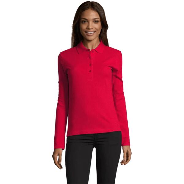 

Поло хлопковое женское Sol’s PODIUM 11317145 XL красный