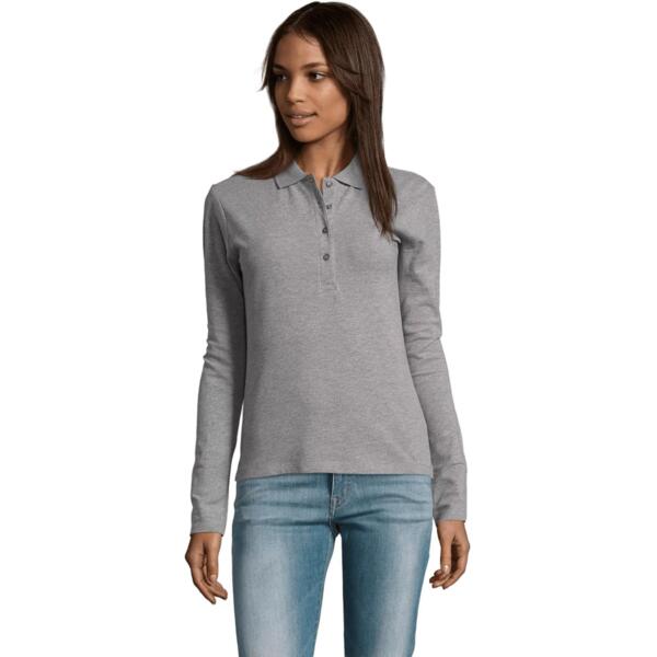 Поло жіноче Sol’s PODIUM 11317360 XL сірий меланжфото