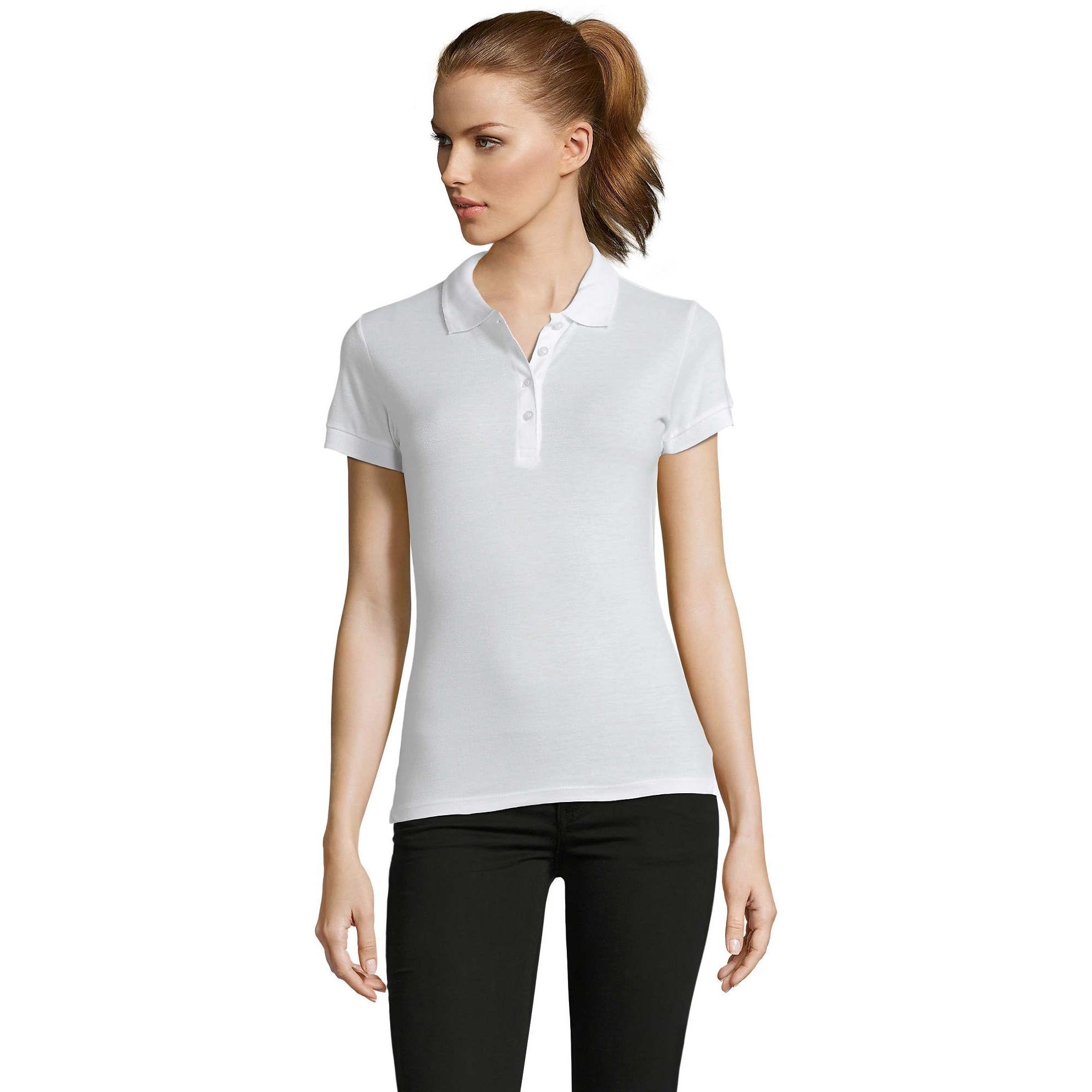 Поло бавовняне Sol’s Passion 11338102 L білийфото1