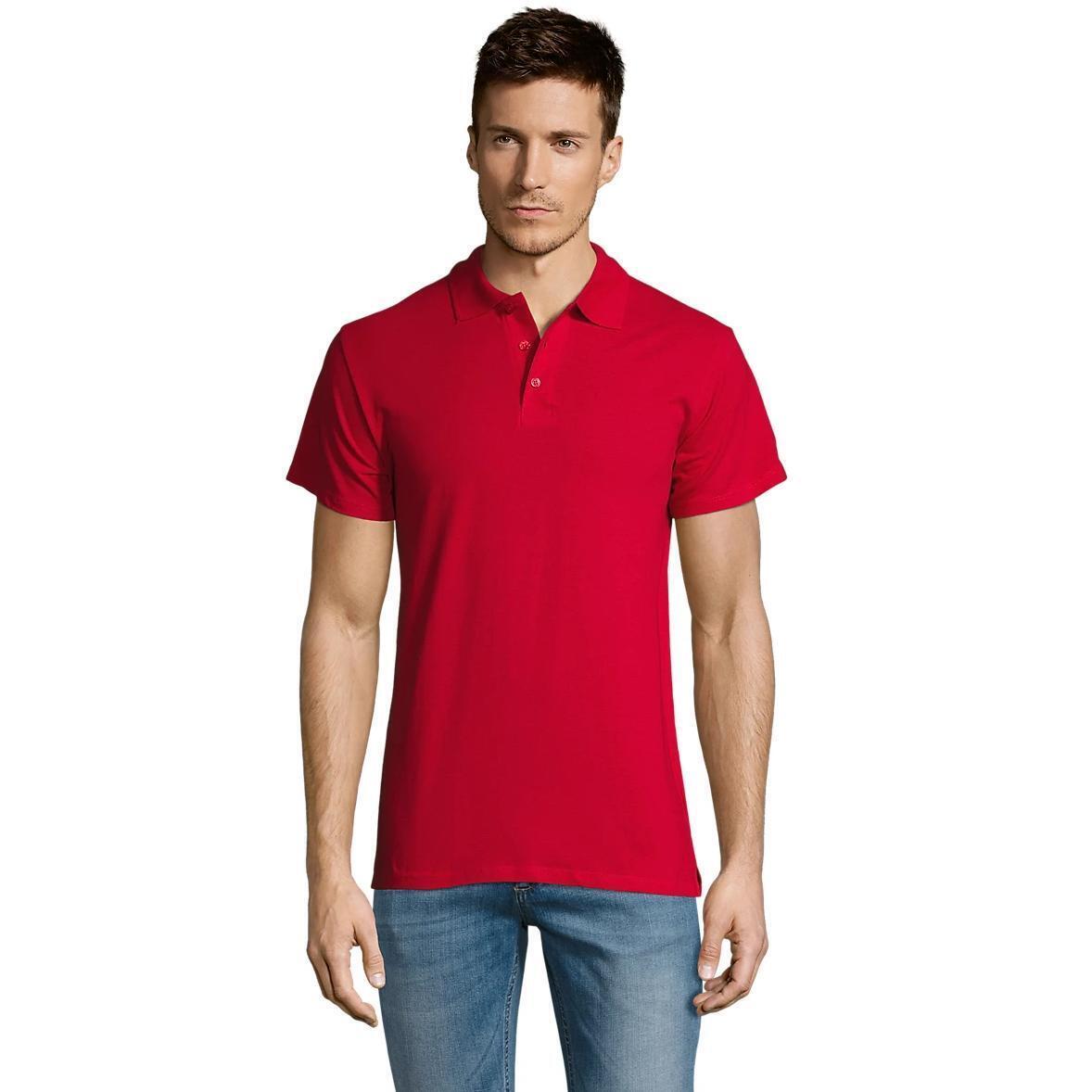 Поло бавовняне чоловіче Sol’s SUMMER II 11342145 XS червонийфото1