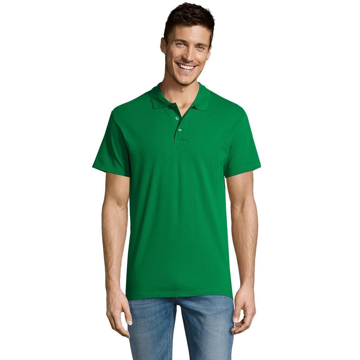 Поло бавовняне чоловіче Sol’s SUMMER II 11342272 XXL яскраво-зеленийфото1