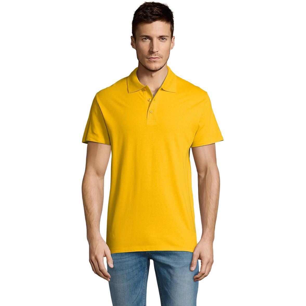 Поло бавовняне чоловіче Sol’s SUMMER II 11342301 XS жовтийфото1