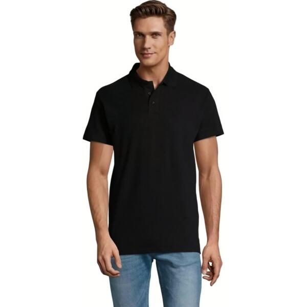 Поло бавовняне чоловіче Sol’s SPRING II 11362312 XXL чорнийфото