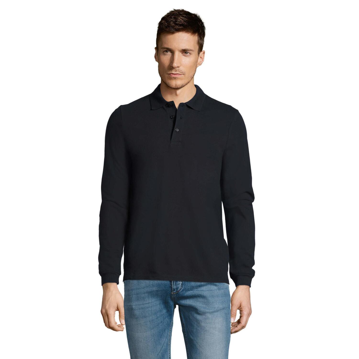 Поло бавовняне чоловіче Sol’s WINTER II 11353318 S темно-синій