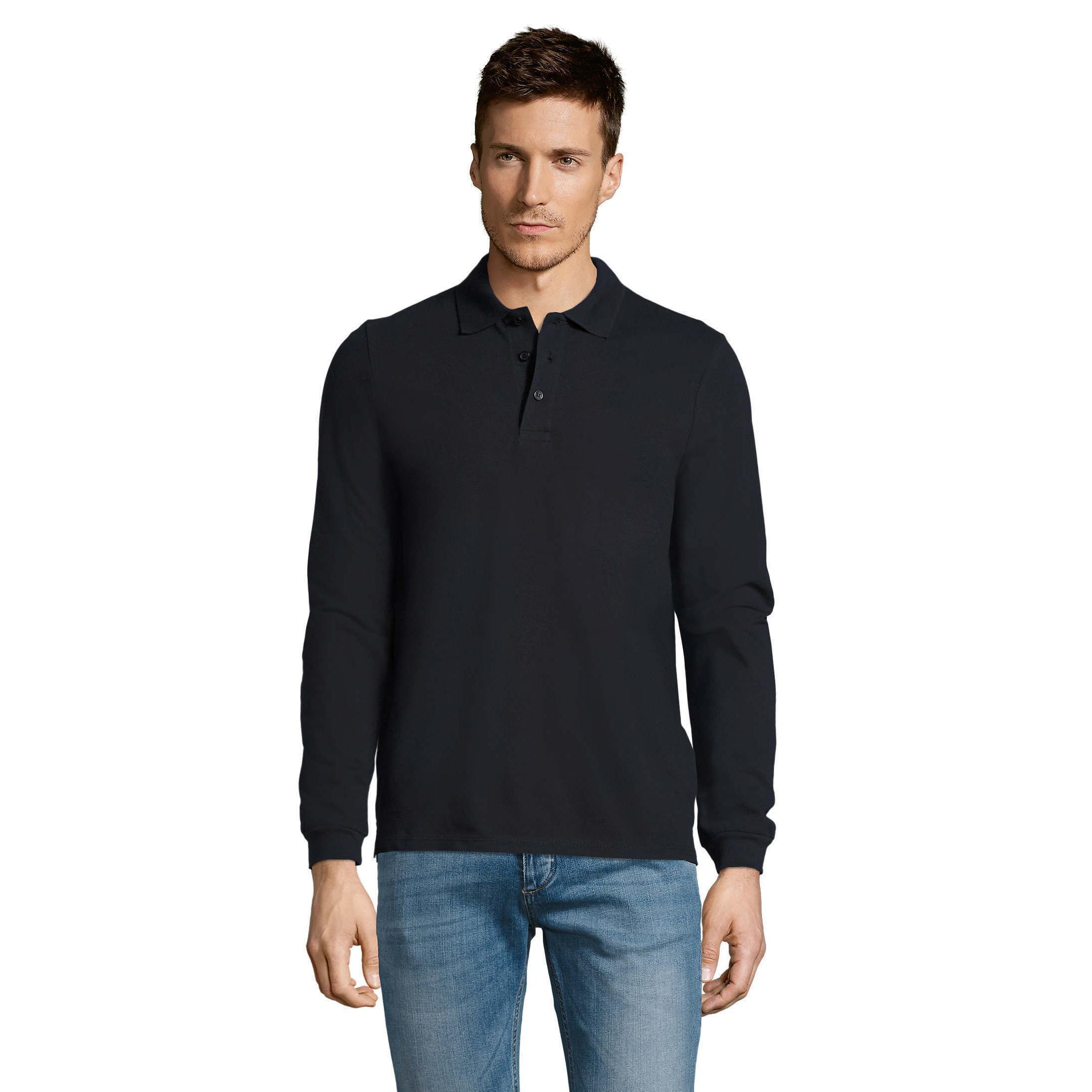 Поло бавовняне чоловіче Sol’s WINTER II 11353318 XXL темно-синійфото1