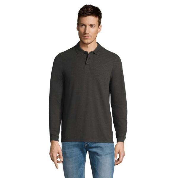 Поло чоловіче Sol’s WINTER II 11353348 L вугільний меланжфото