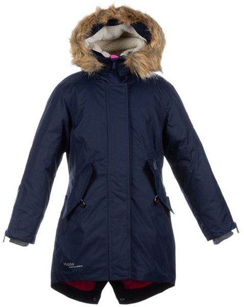 Пальто для дівчинки Huppa Vivian 12490020-00086 146 темно-синєфото