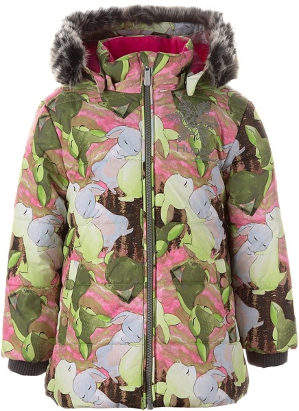 

Куртка для девочки Huppa Melinda 18220030-03447 86 лайм с принтом